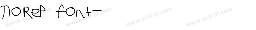 Norep font字体转换 Norep font字体转换